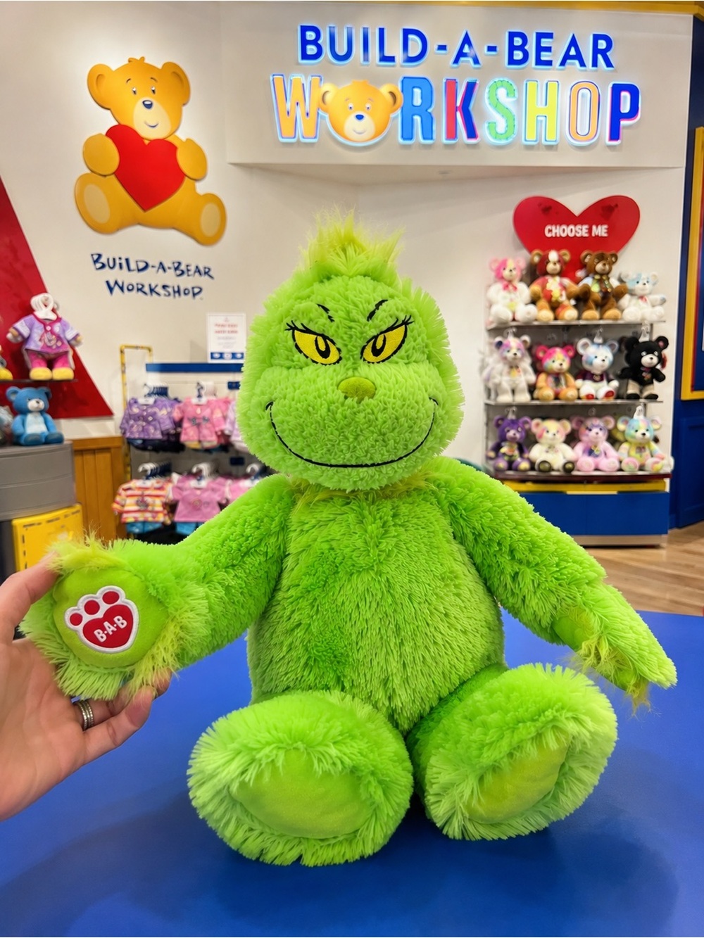 Build-A-Bear Grinch Plush Dr. Seuss Exclusive Green Stuffed Animal